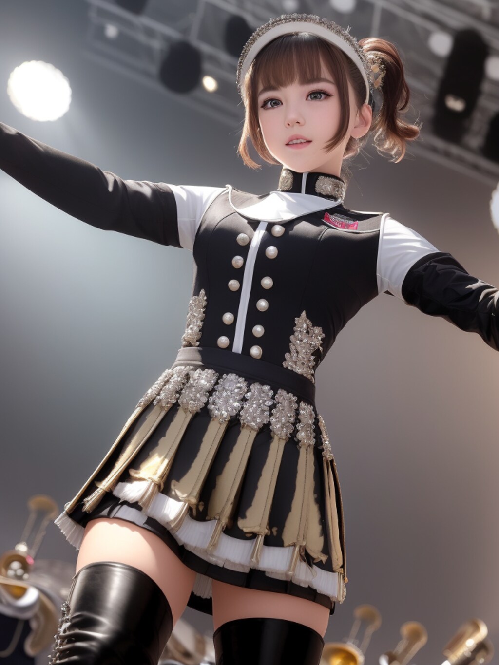 マーチングバンド美少女
