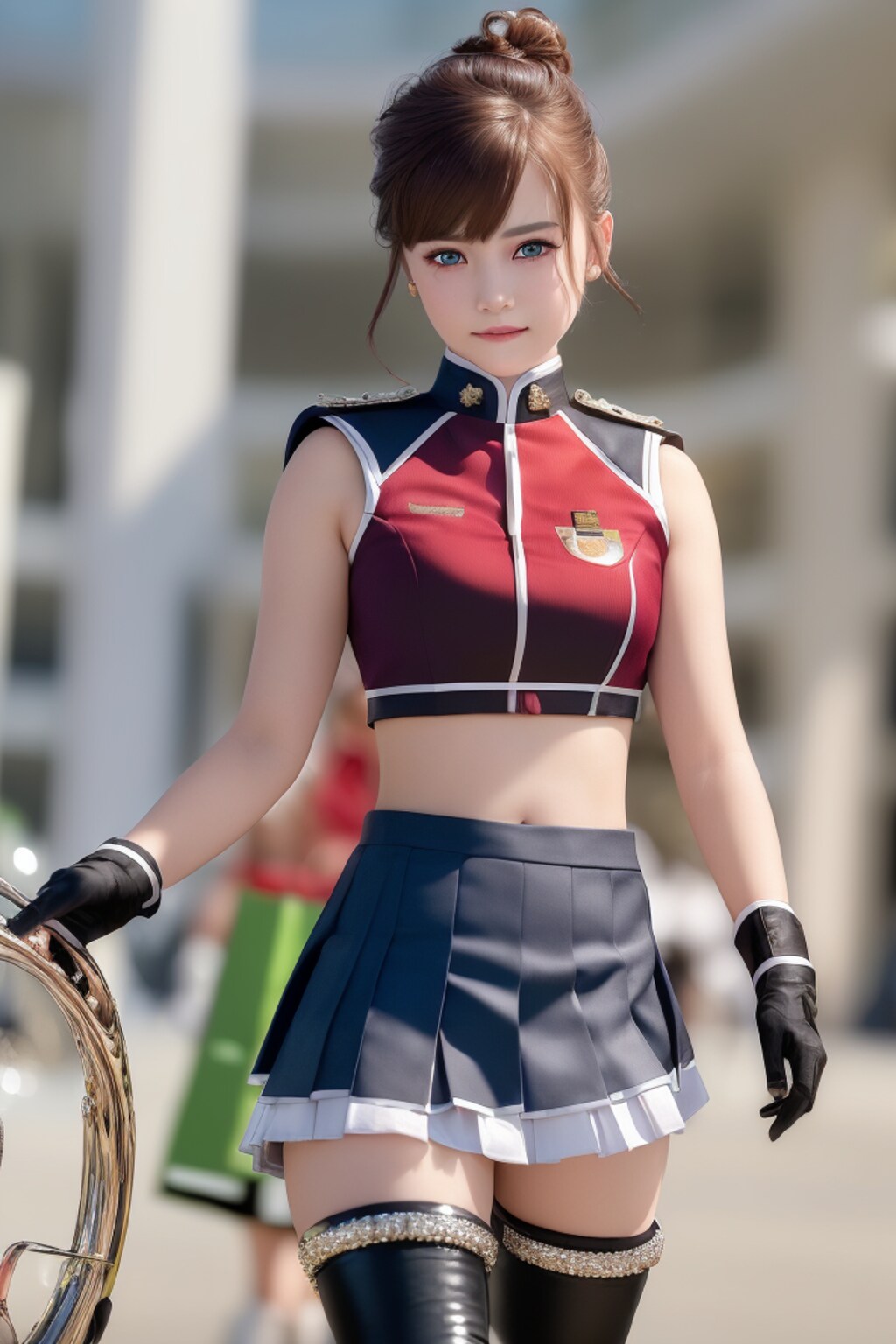 マーチングバンド美少女