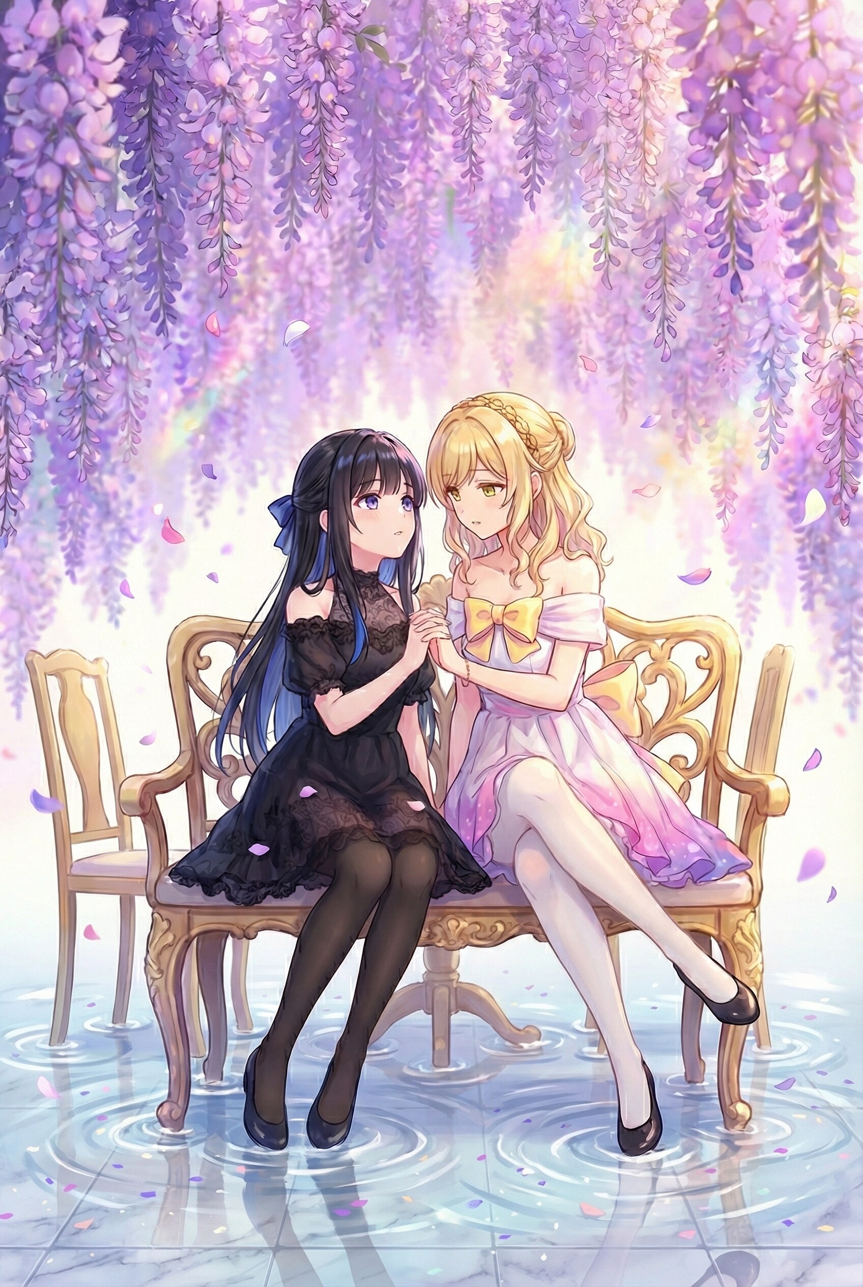 紫藤花下の姫たちの永遠