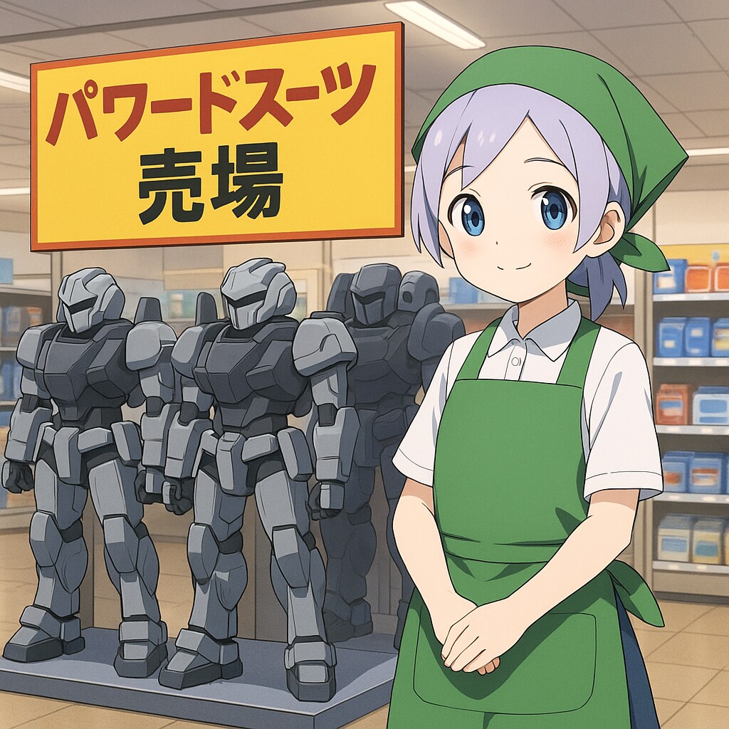 地下３階、パワードスーツ売り場です