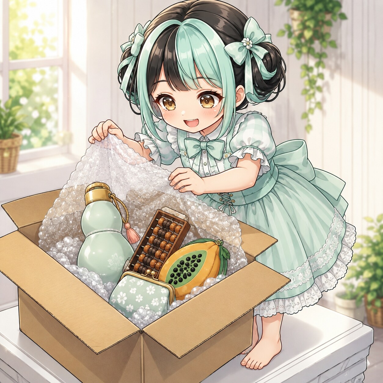 宅配で〜す♪（ミントちゃん）