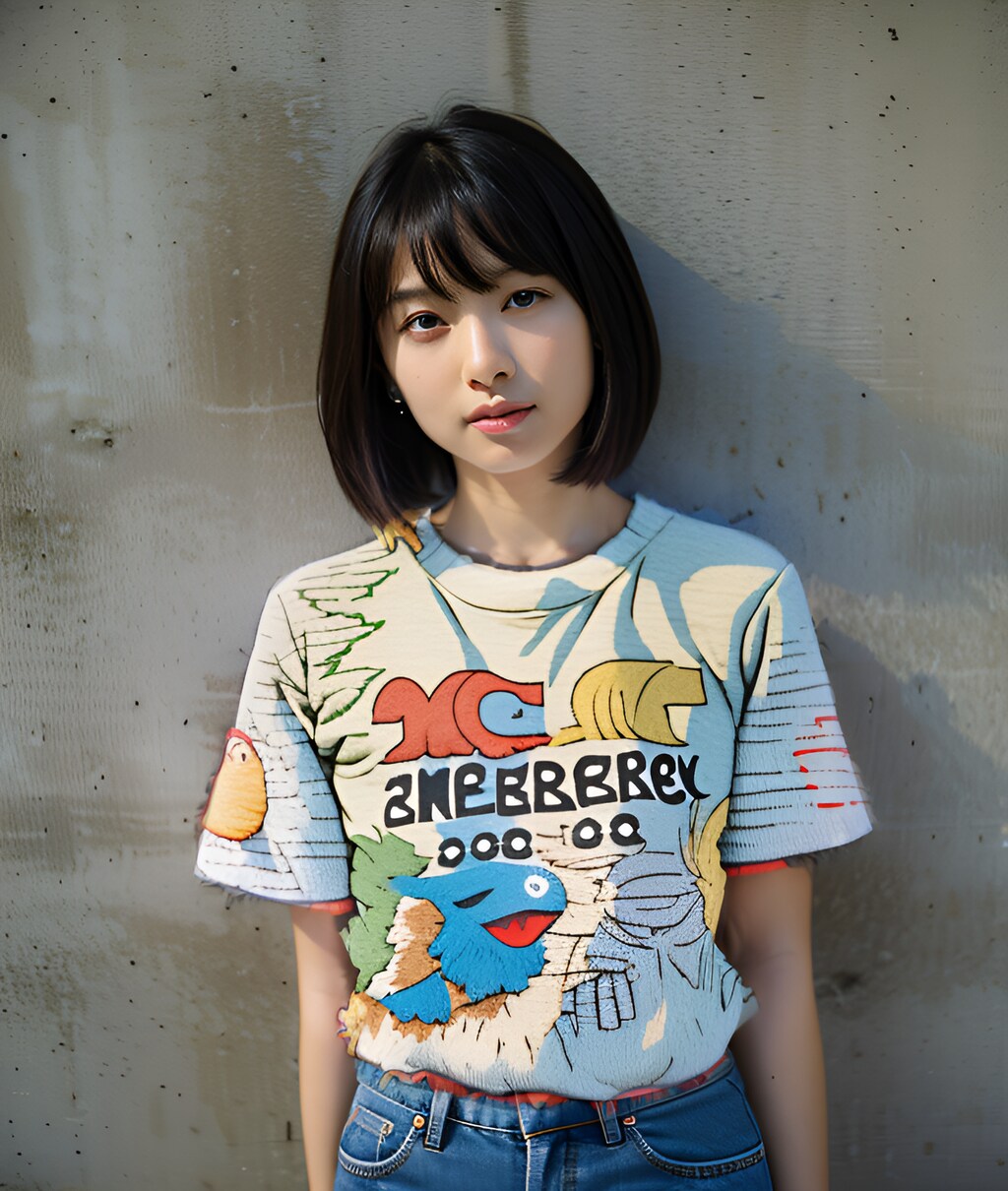 【IP-Adapterの練習】服装のプリントデザイン