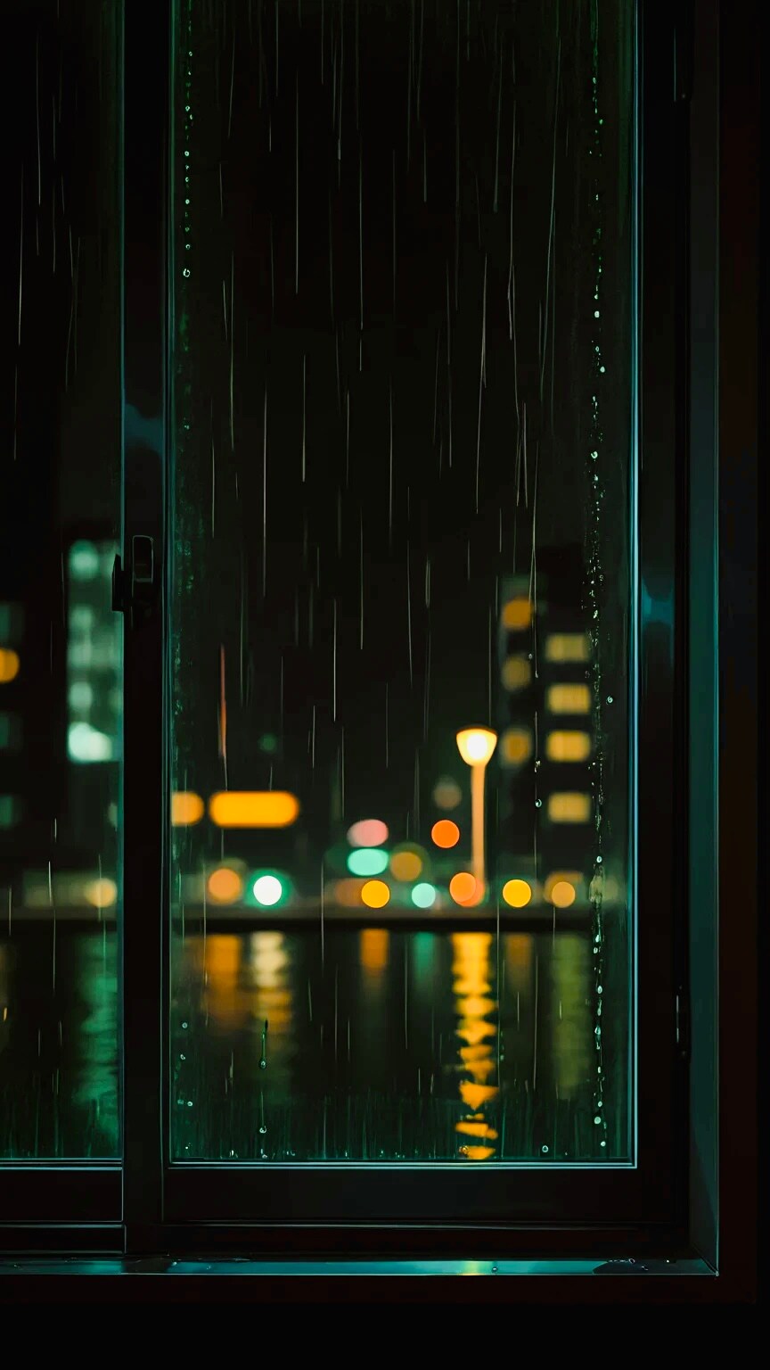 夜、雨 | の人気AIイラスト・グラビア