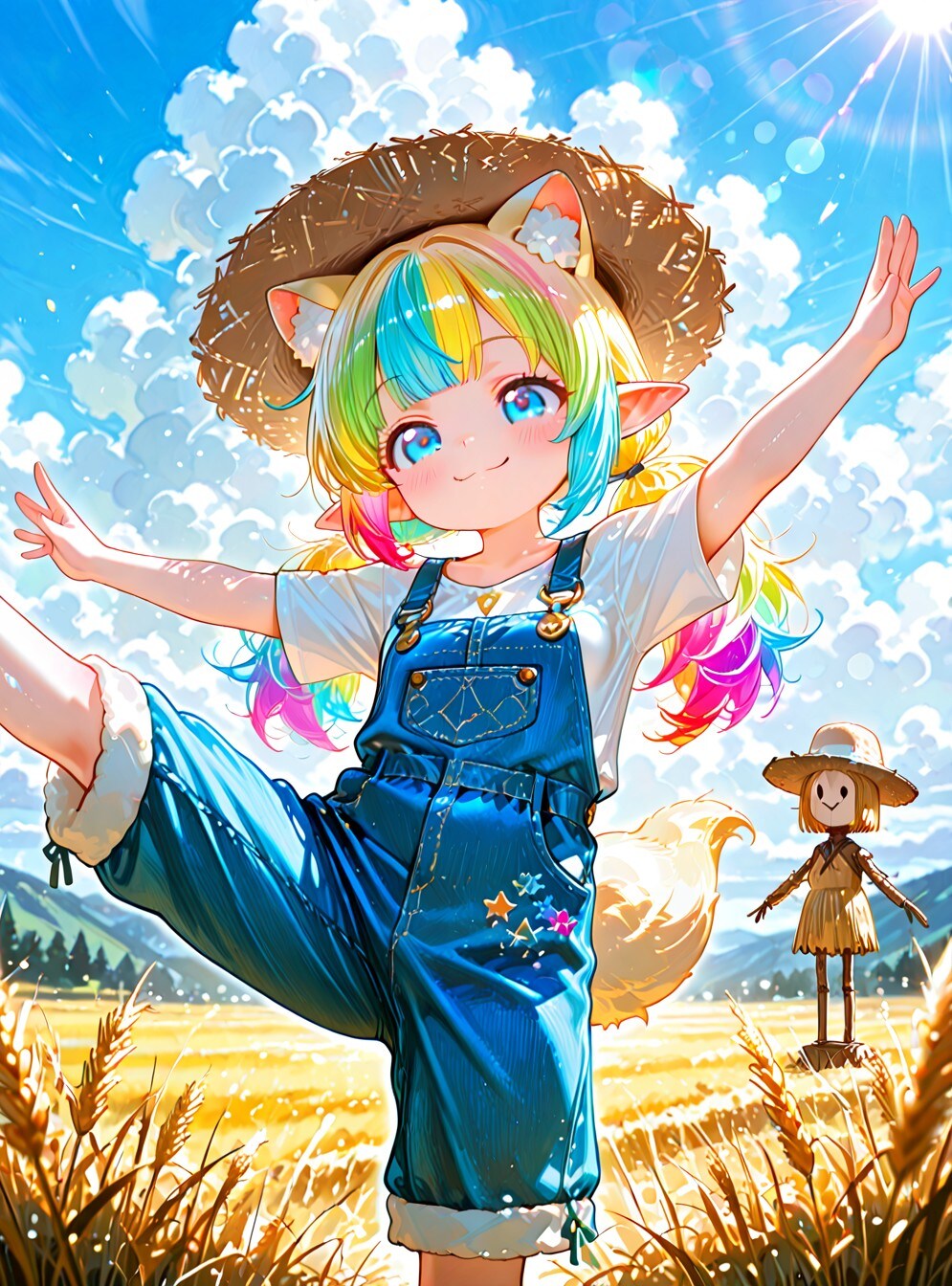 案山子とケモ耳エルフさん