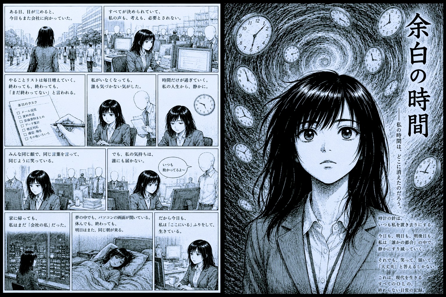 ChatGPTで不条理漫画