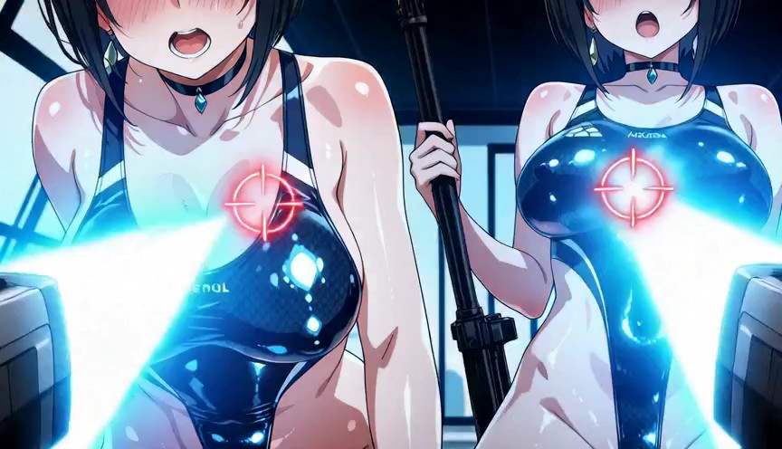 （これが私の理想のガンシューティングゲーム②😍💕）一撃必殺！の「超絶頂・スーパー💕チャージショット」！！