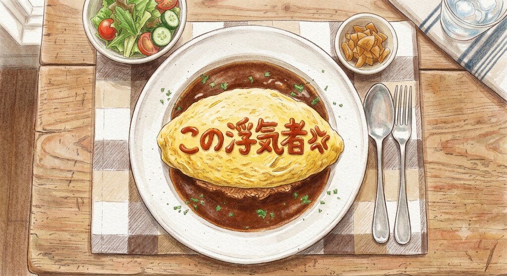 怒りのオムライス