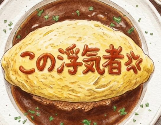 怒りのオムライス