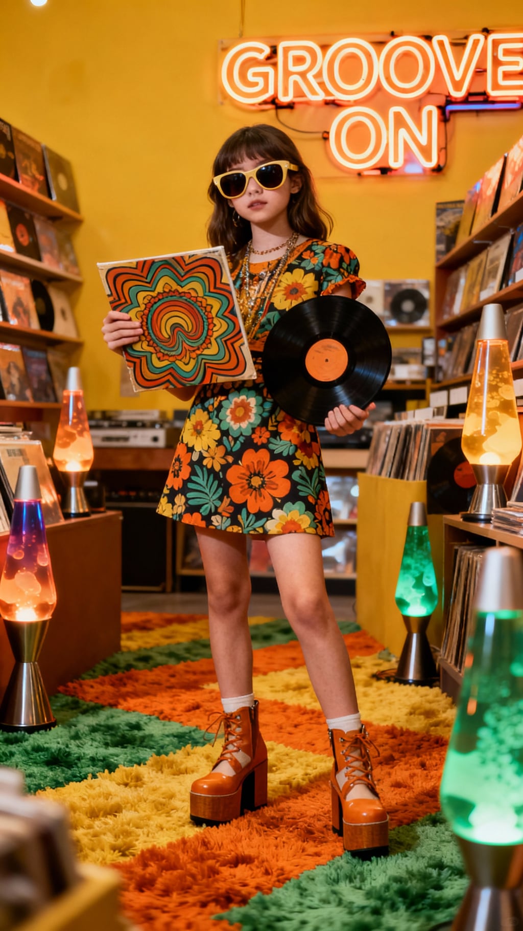 70年代のナウでポップなモダンガール