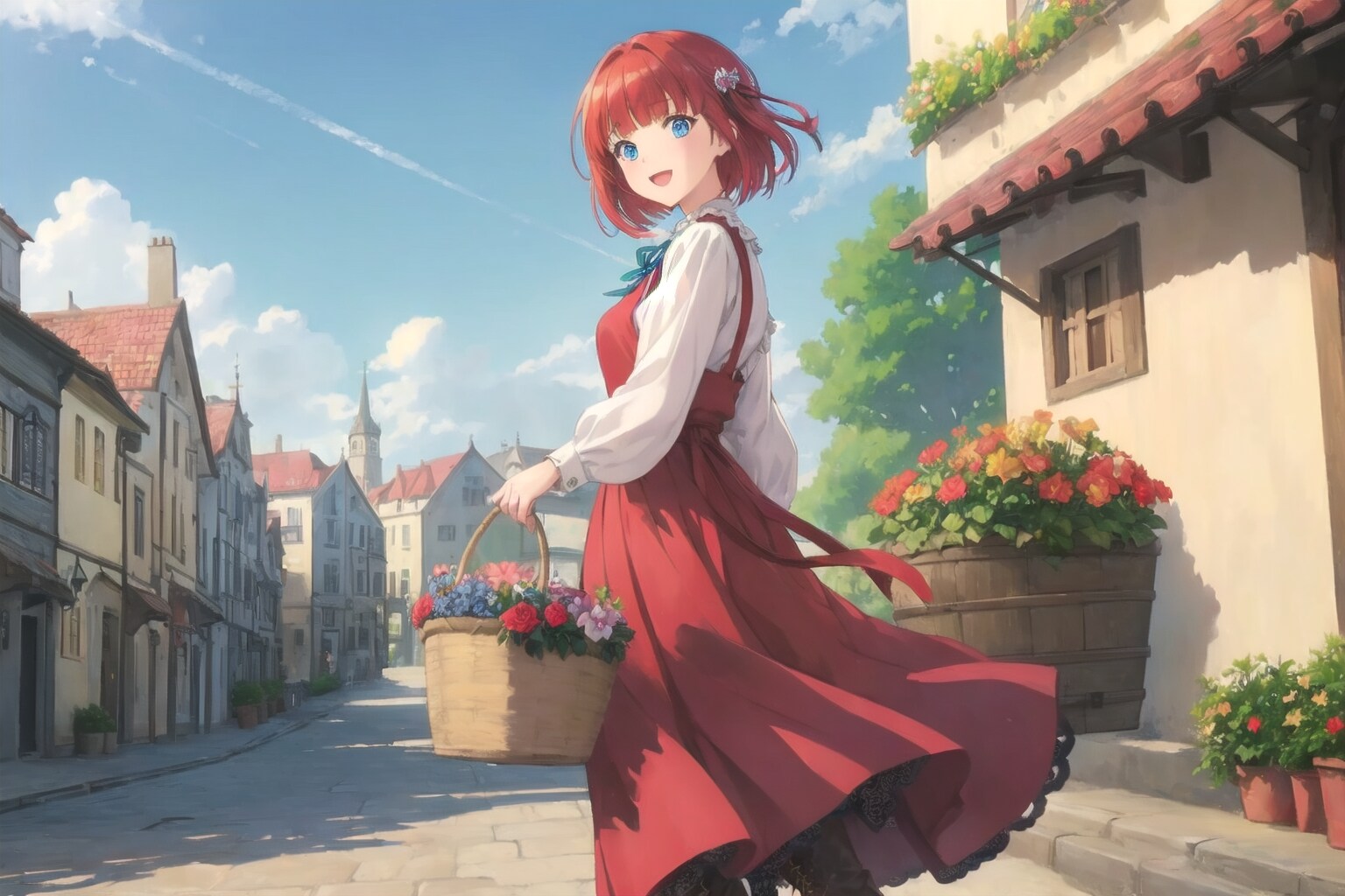 花売りの朝