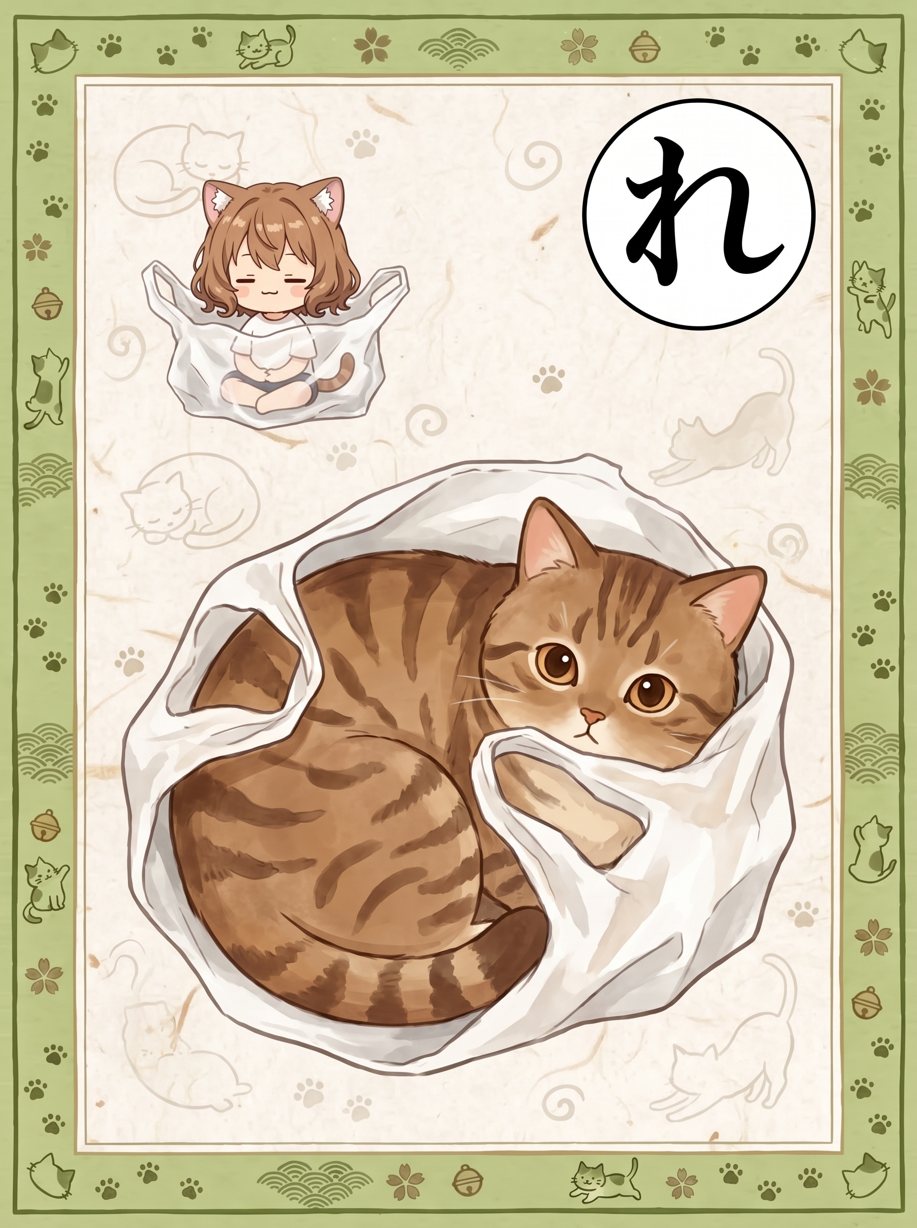 レジ袋 入って遊んで ご満悦 | の人気AIイラスト・グラビア