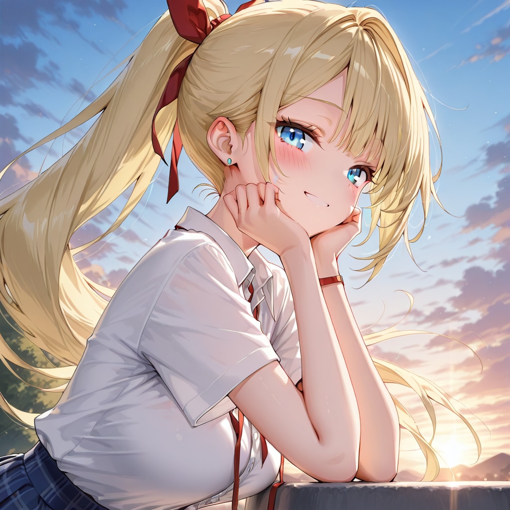 夕方に。 | の人気AIイラスト・グラビア