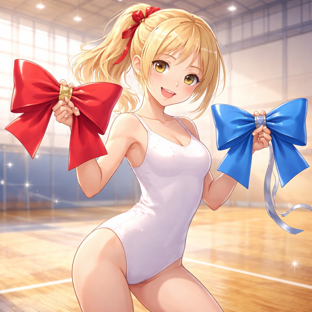 新体操リボン演技