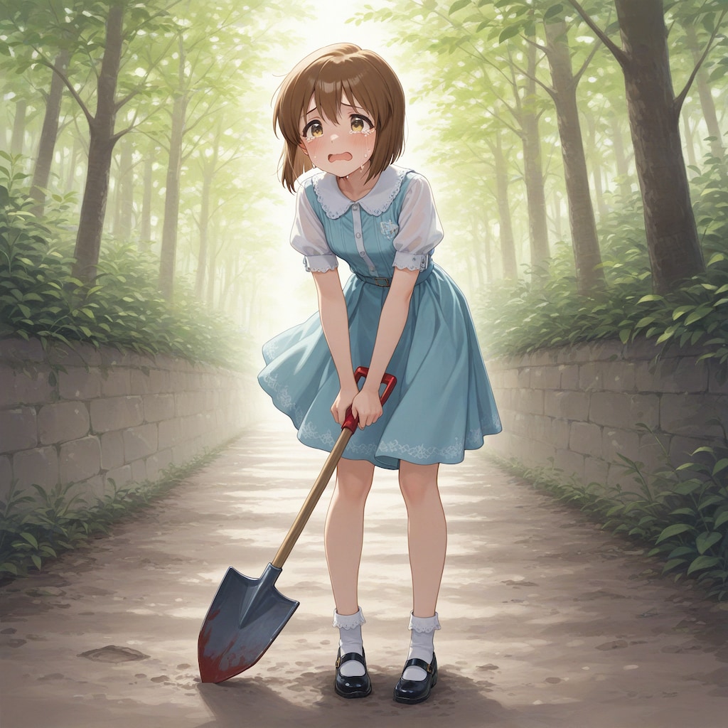 穴掘って埋まってますぅ〜！💦