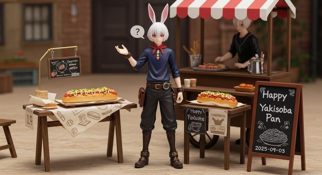 焼きそばパン研究会フィギュア