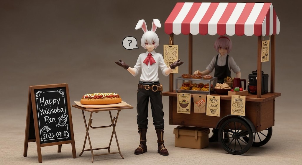 焼きそばパン研究会フィギュア