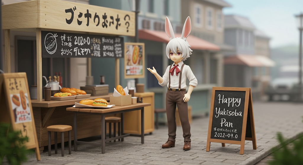 焼きそばパン研究会フィギュア