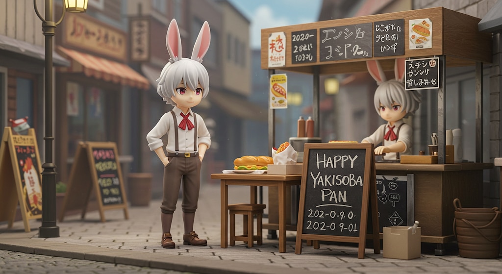 焼きそばパン研究会フィギュア