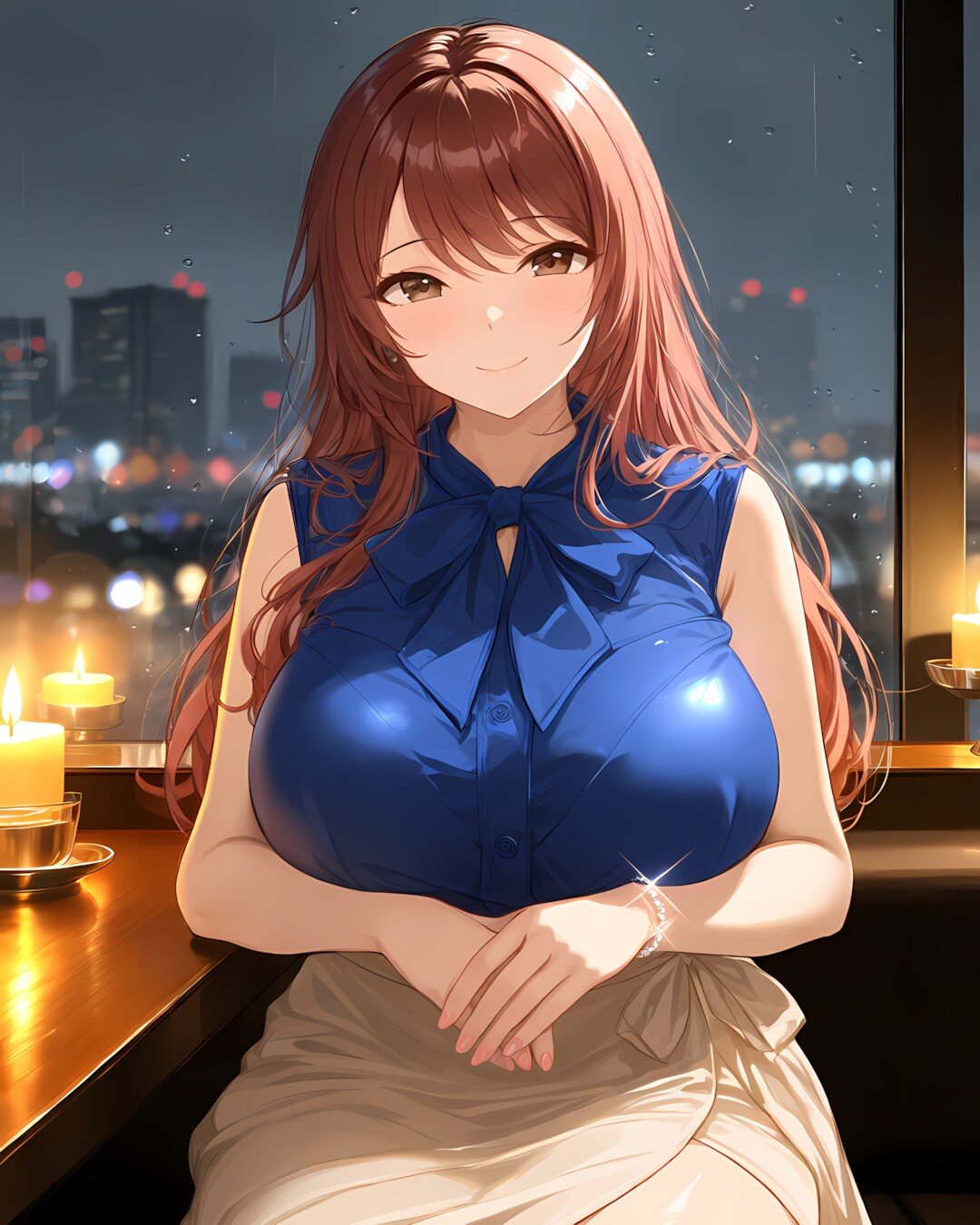🍷ロマンチックな雨の夜, あなたと最高のディナーを❤️