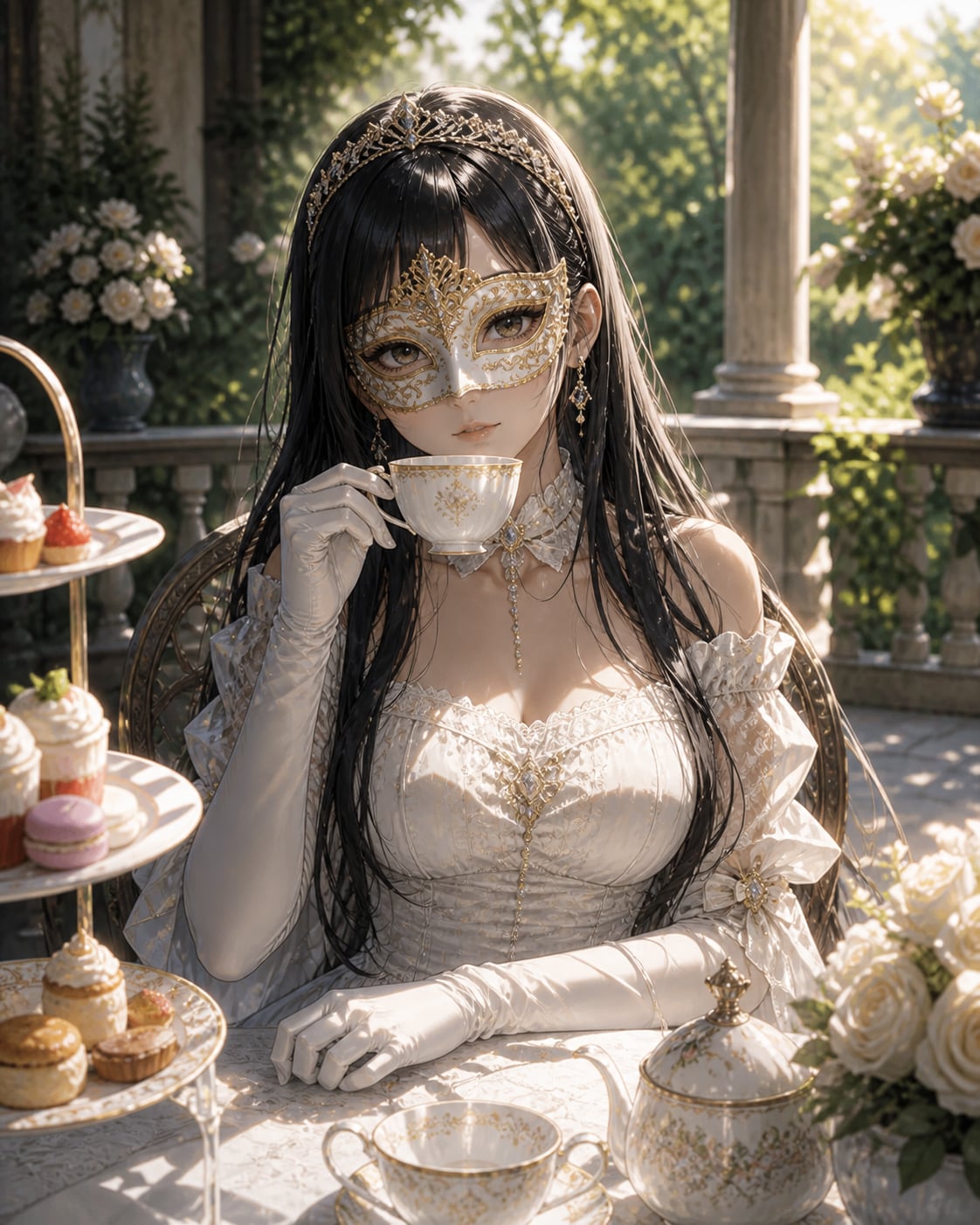 企画名 ：マスクドお嬢様の日常 | の人気AIイラスト・グラビア