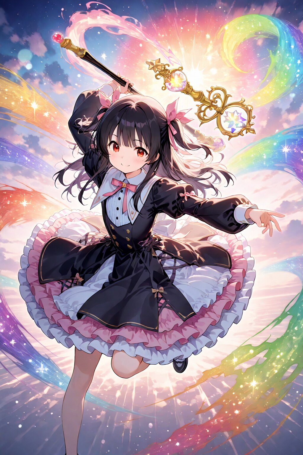月ちゃんと虹の魔法