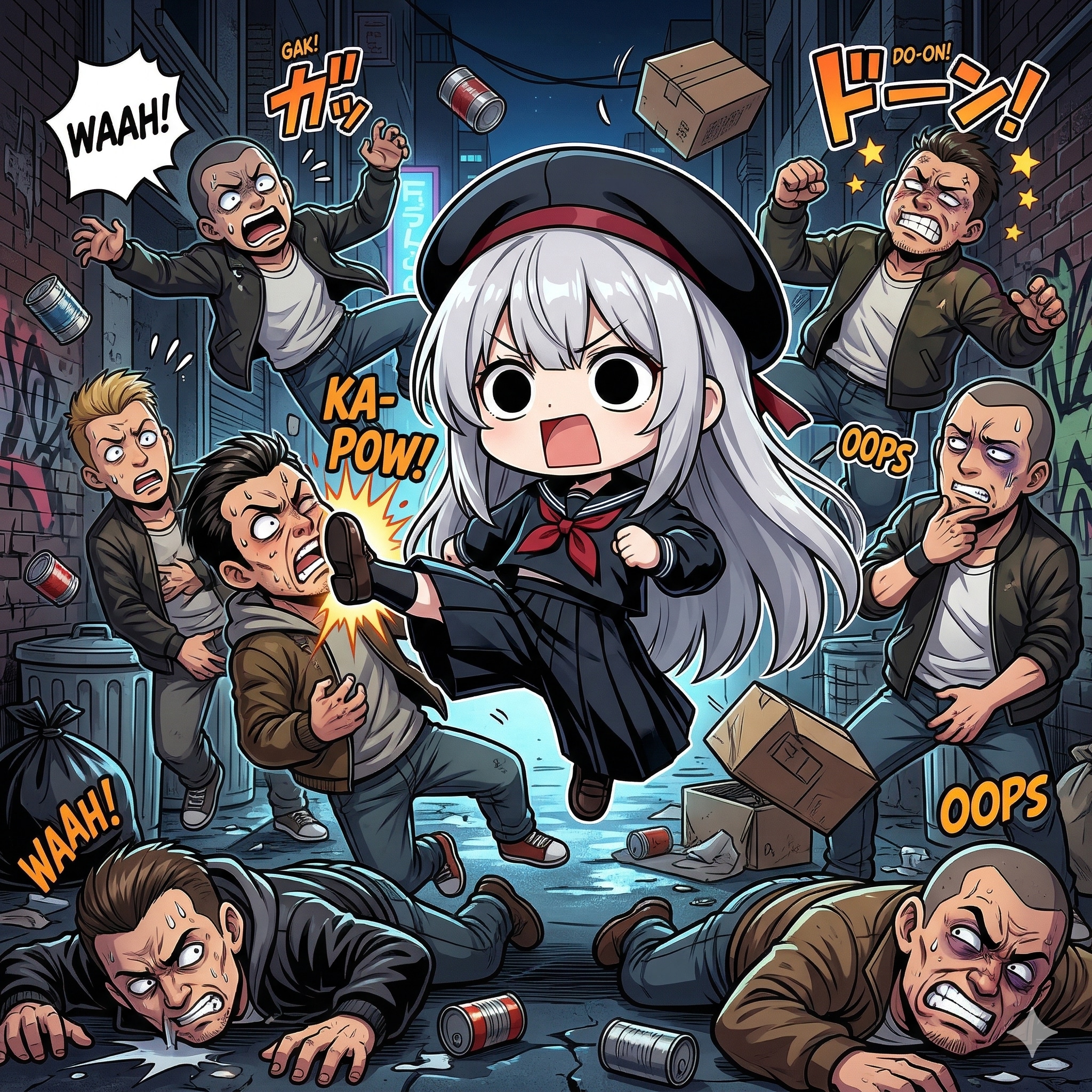 路地裏でもやってしまいよったえらいこっちゃ嬢