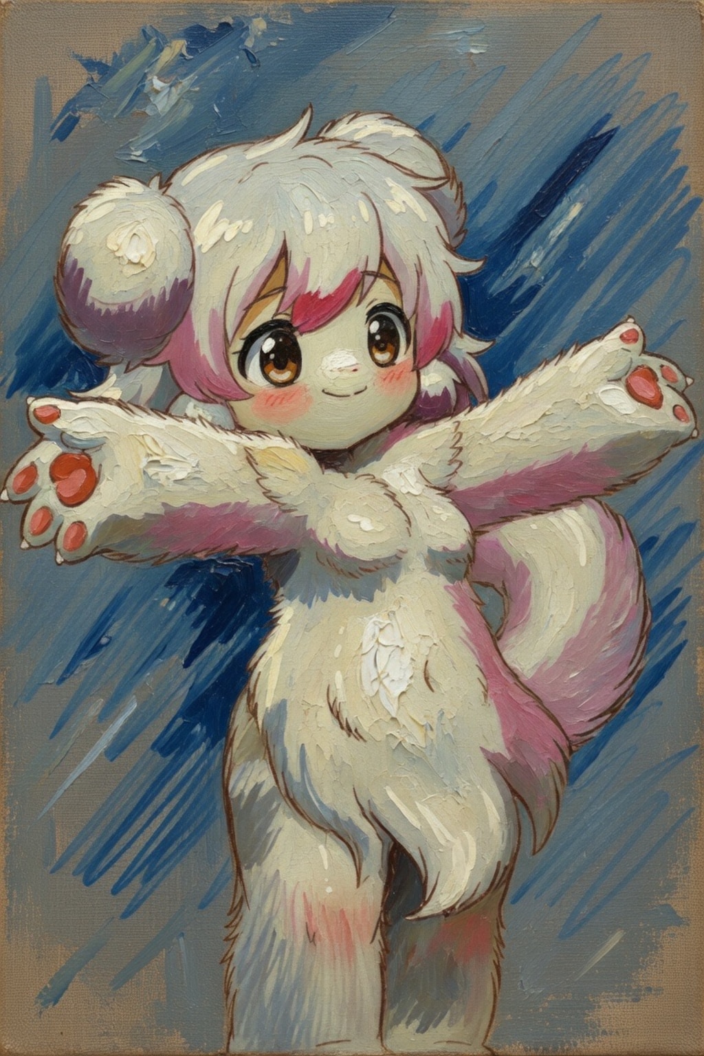 もふもふけもの女の子