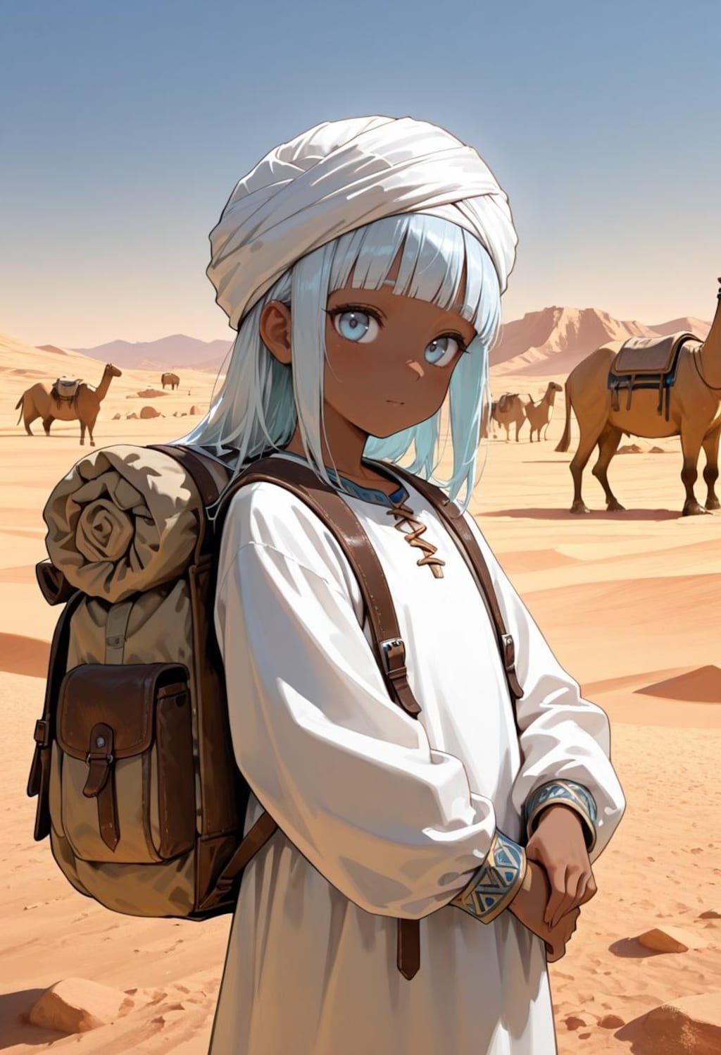 遥か砂の海を行く