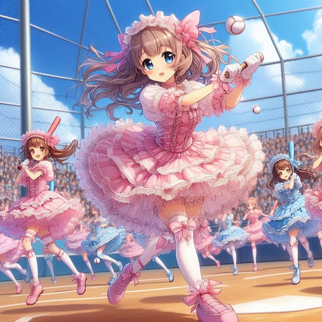 フリフリだって野球がしたい