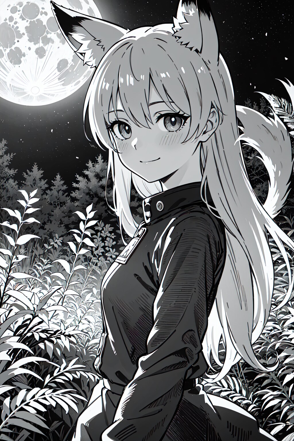 こっそりお月見
