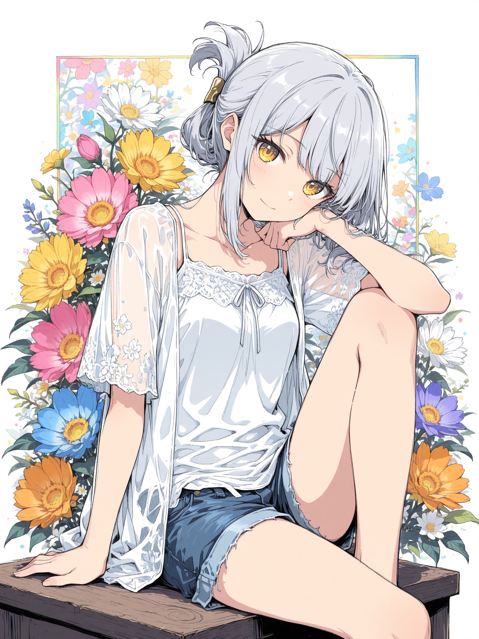 看板娘　flowers