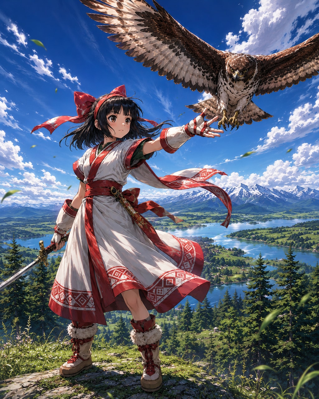 ナコルルのコスプレをしている女の子