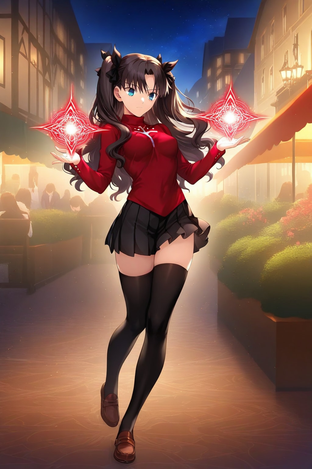 遠坂凛、戦う　ー プロンプト流用参照 Ver. 01 ー