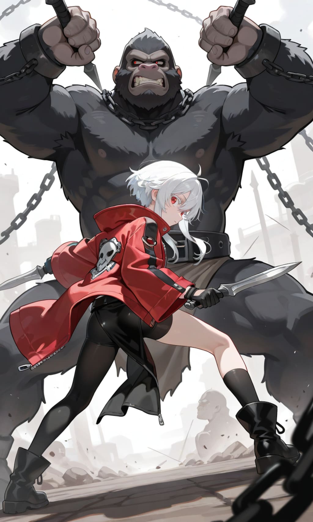 ゴリラとの戦い