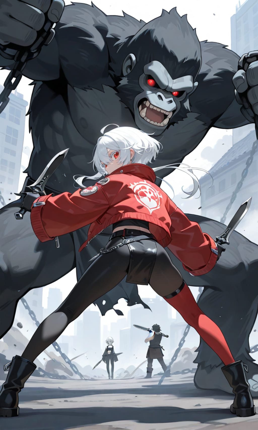 ゴリラとの戦い