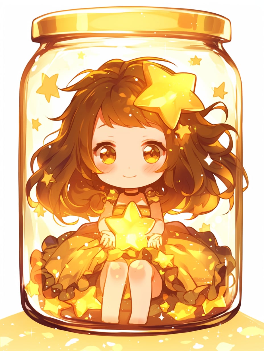 「瓶詰の少女」黄64 | の人気AIイラスト・グラビア