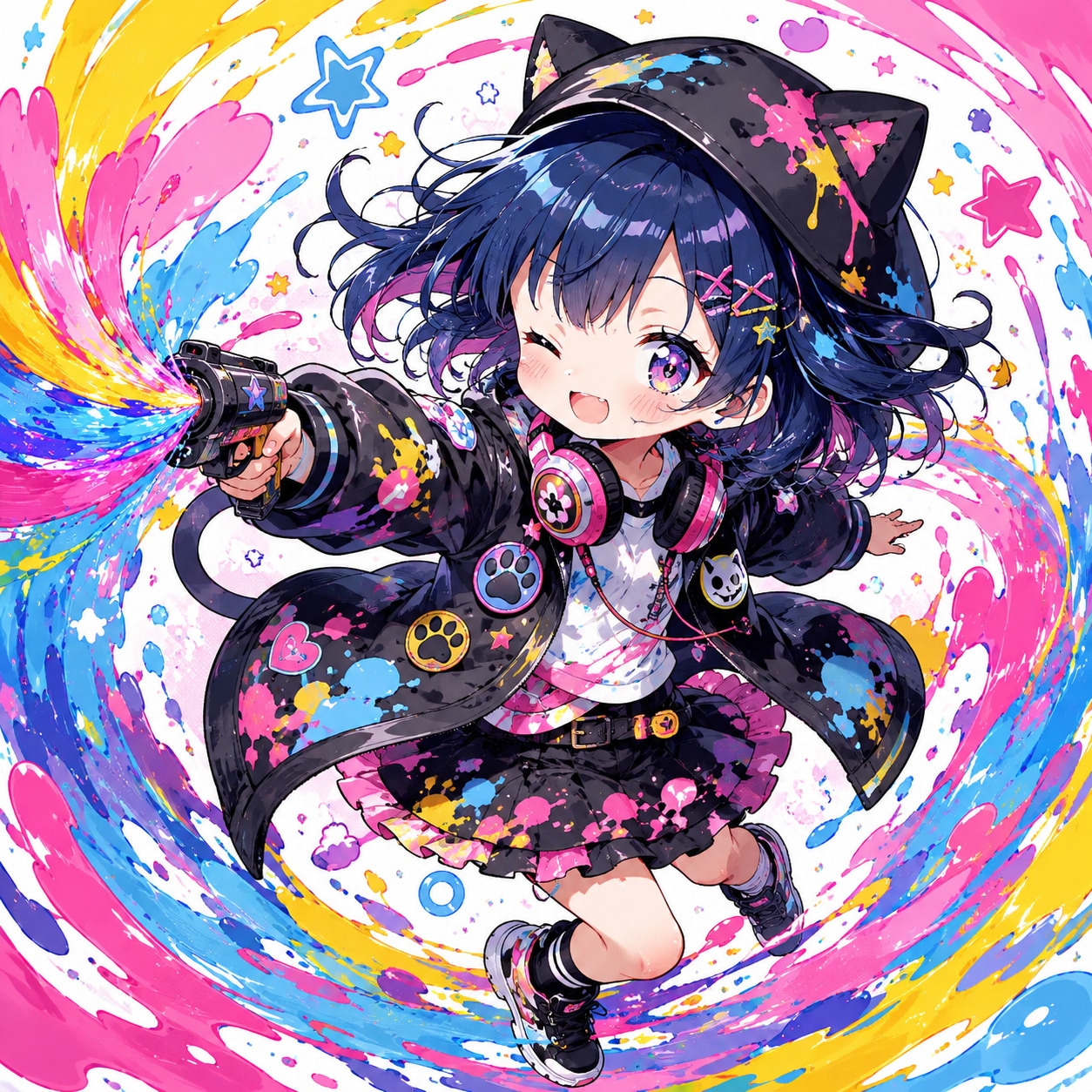 カラフルスピン | の人気AIイラスト・グラビア