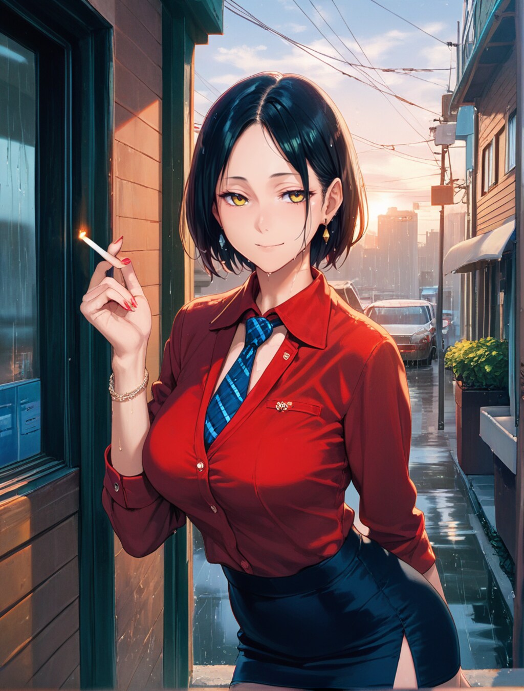 夕立とネクタイ
