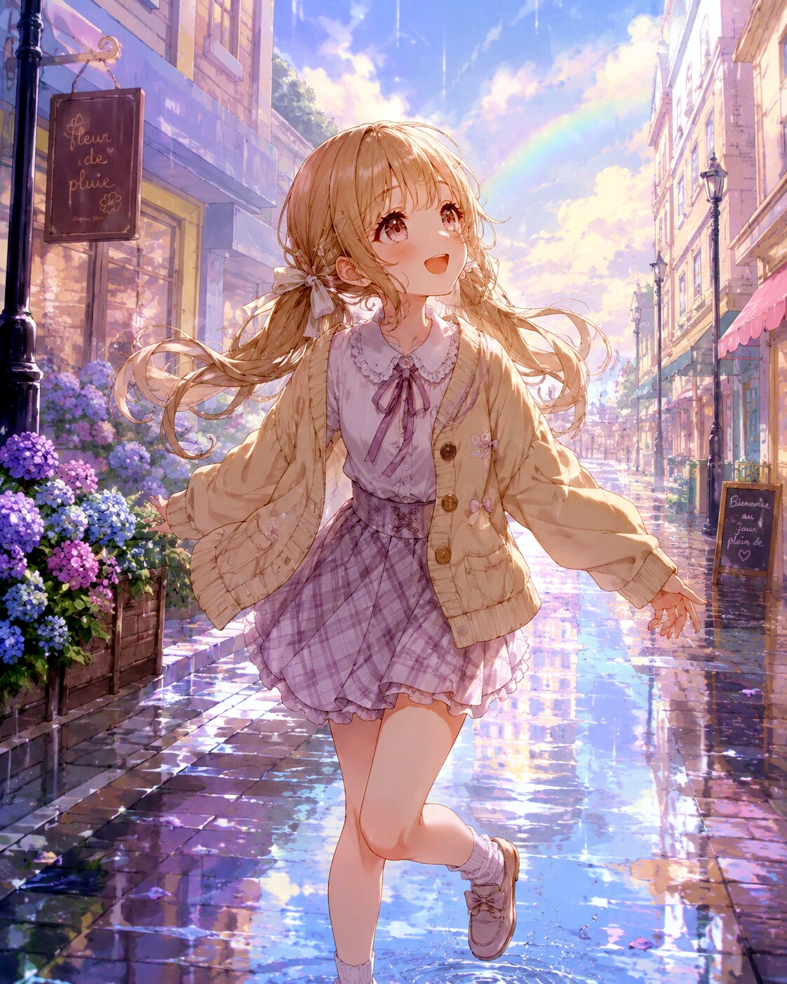 雨、やんだね