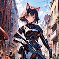 猫耳娘と銃戦 3枚目