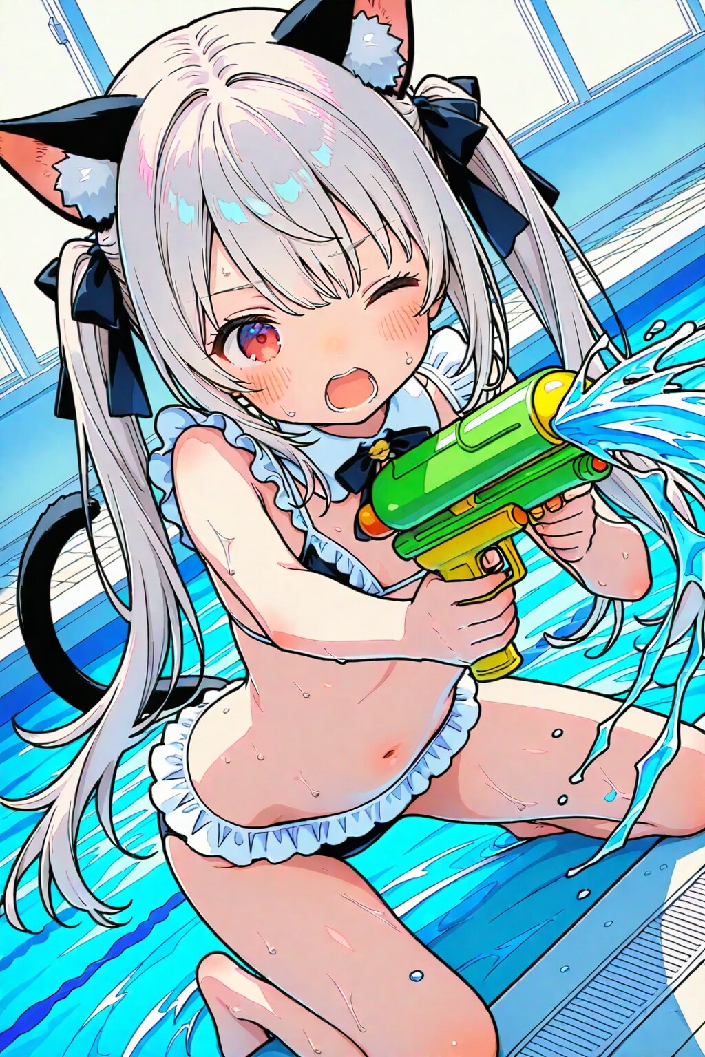 ベヒモス銀音ちゃん(水鉄砲バトル)