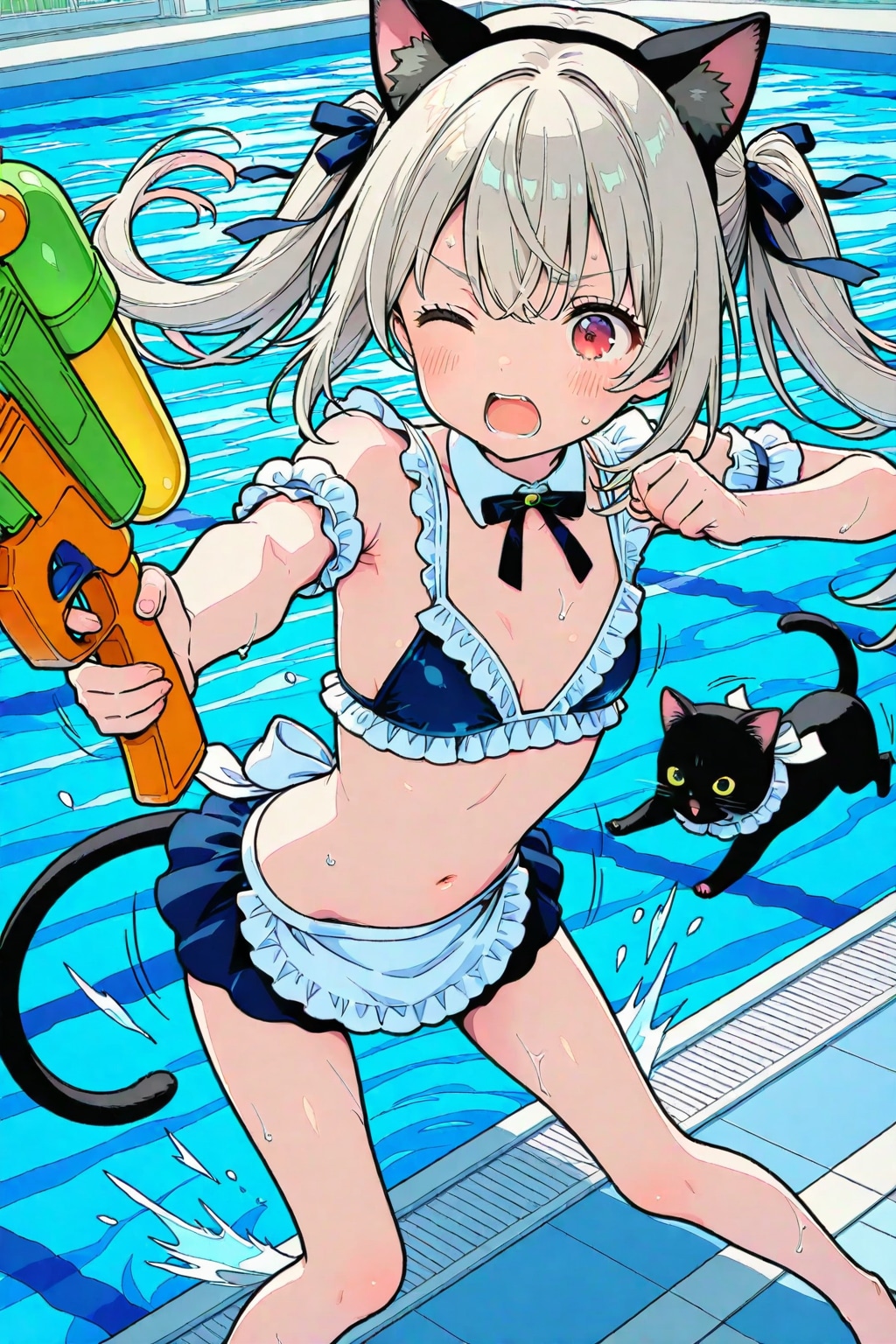 ベヒモス銀音ちゃん(水鉄砲バトル)