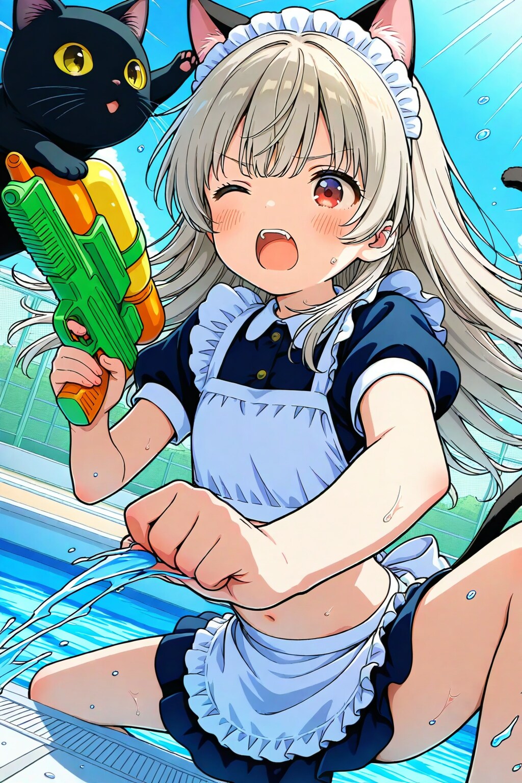 ベヒモス銀音ちゃん(水鉄砲バトル)