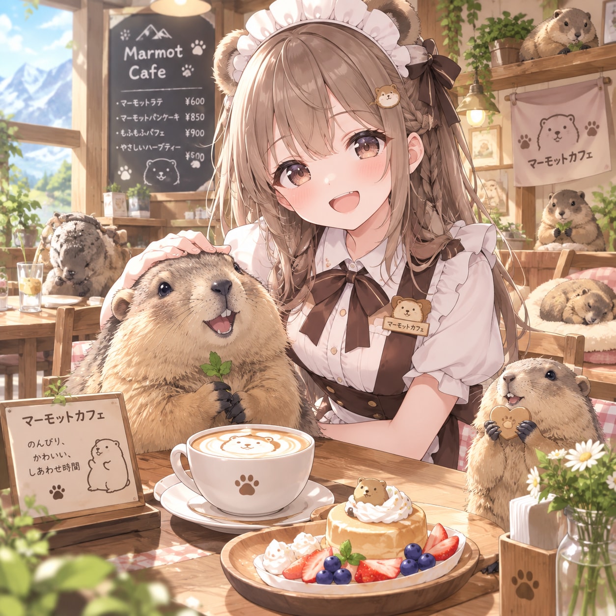 マーモットカフェ | の人気AIイラスト・グラビア