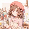 赤い服の絵描き 2枚目