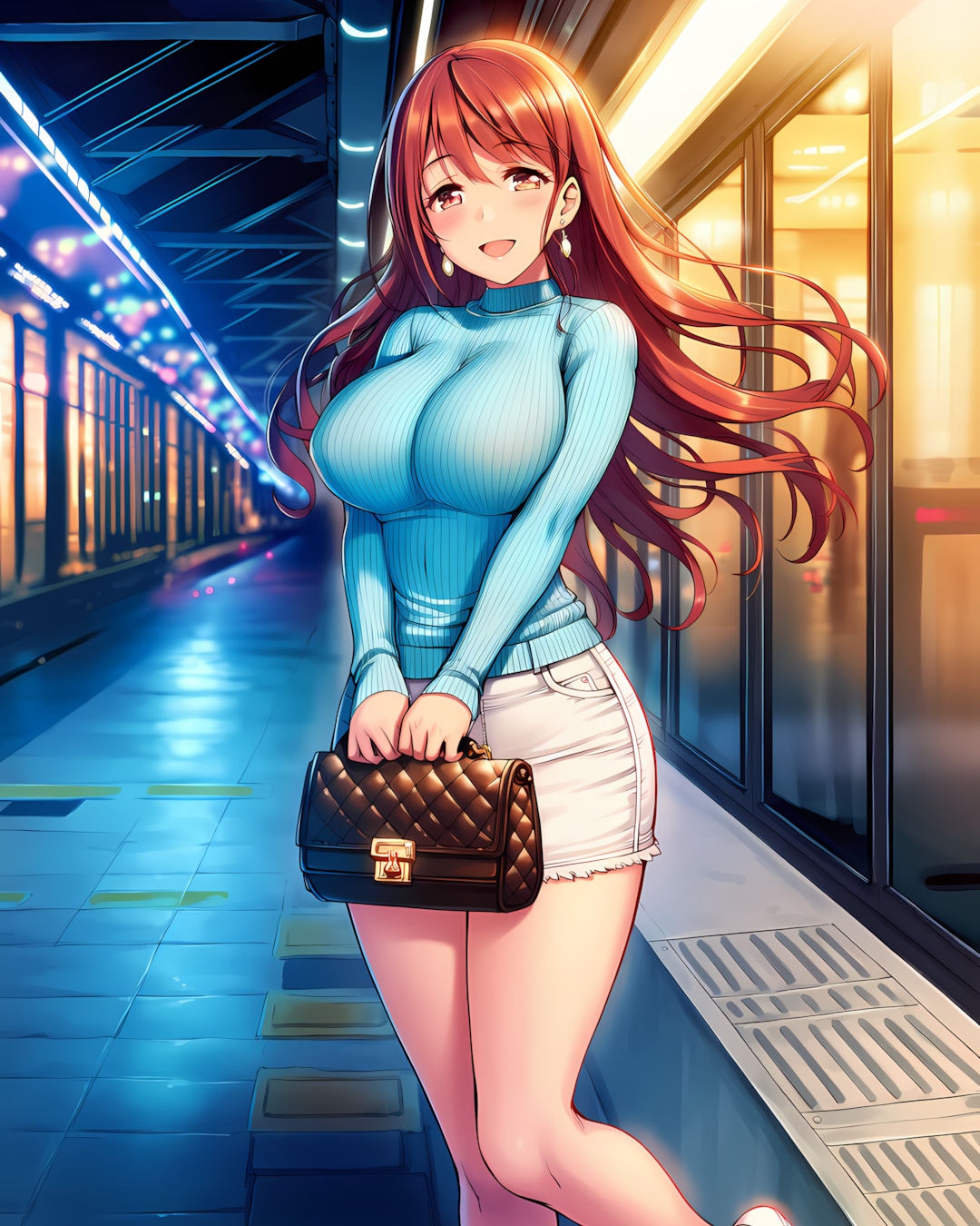 💙改札前で待つ爽やか大人ギャルの華金特等席