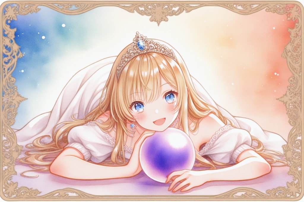 金髪の占い少女４