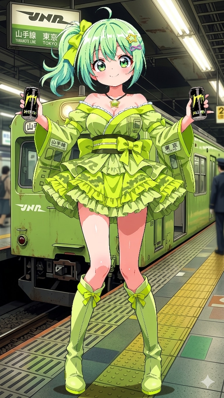 黄緑6号と喜緑ちゃん | の人気AIイラスト・グラビア