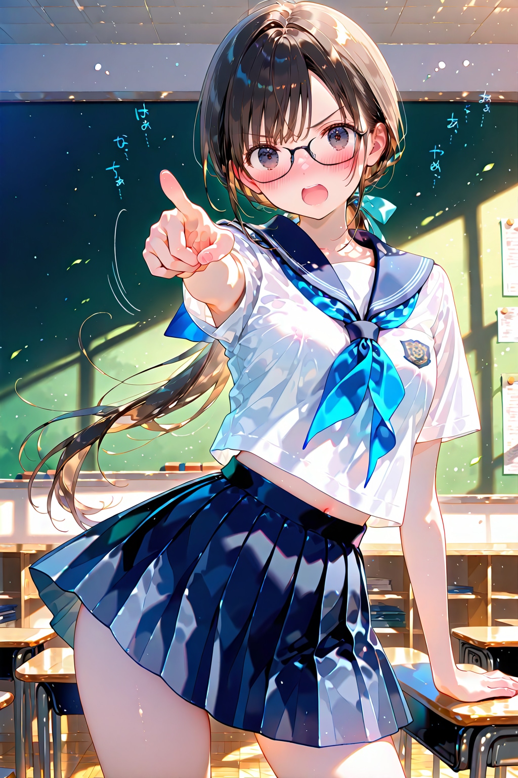 過去の過ちの反動で、中高６年真面目キャラで過ごしてきた女の子 | の人気AIイラスト・グラビア