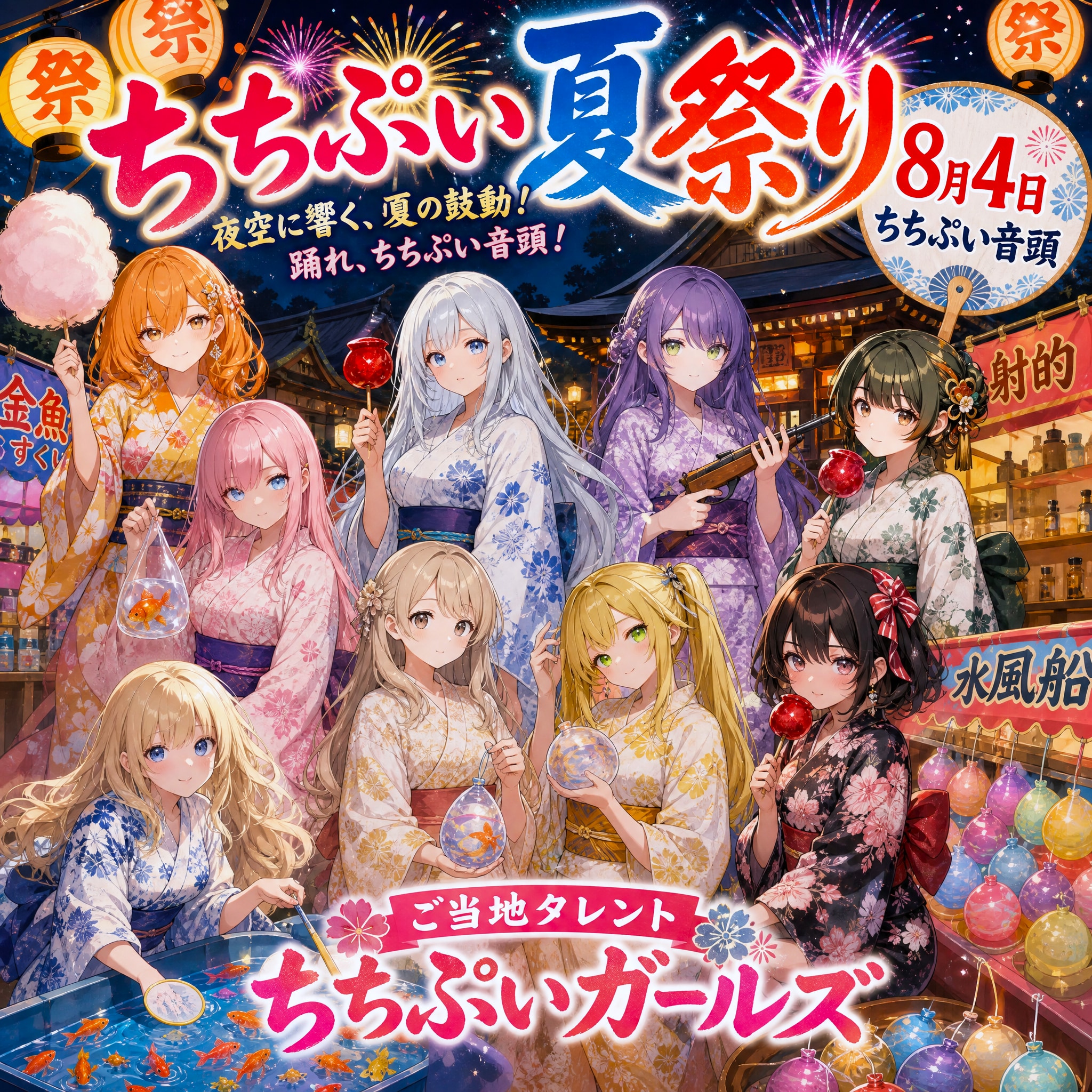ちちぷい夏祭りポスター